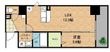 ソシオ心斎橋の間取図