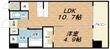 プレジオ天神橋ASIANの間取図