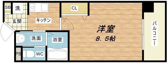 拡大写真:アーバンステージ安堂寺Ⅱ 9階901の間取り