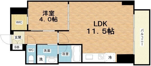 拡大写真:Vinoプレジオ本町 2階202の間取り