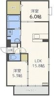 フリージア天王寺の間取図