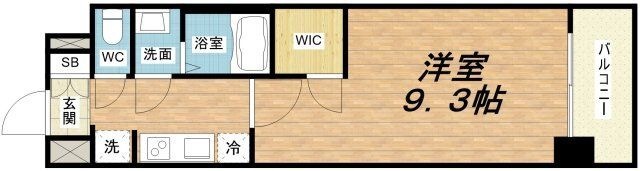 拡大写真:プレサンス堺筋本町エグゼブラン 14階1409の間取り