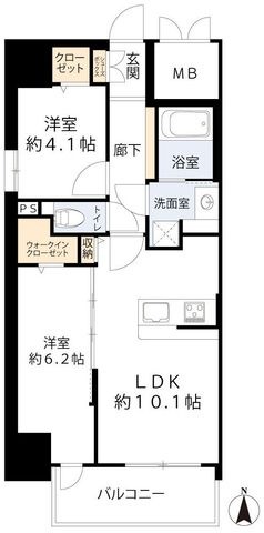 拡大写真:DAIYA STORK 阿波座 7階701の間取り