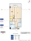 アトリオフラッツ大楠の間取図