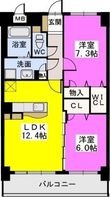 ボヌール レーベンの間取図