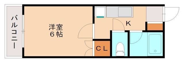 拡大写真:高宮グランセ 3階304の間取り