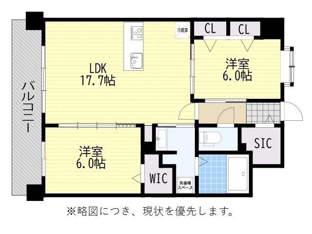 拡大写真:OAKVILLA桜並木クラス 8階802の間取り