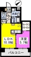 写真：福岡市南区塩原１丁目7階の間取図