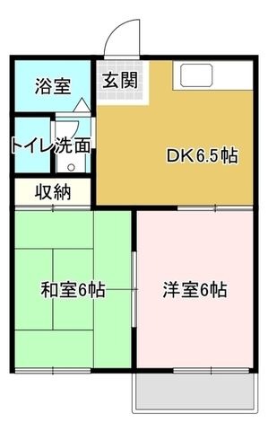 拡大写真:フレグランス美坂 B棟 1階113の間取り