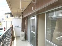 バルコニー広いです