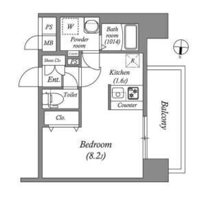 拡大写真:SHOKEN Residence 名古屋〈太閤通〉 7階0705の間取り