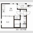 ハーモニーテラス高道町Ⅵの間取図