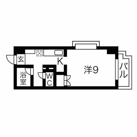 拡大写真:グリーンパーク新瑞 4階402の間取り