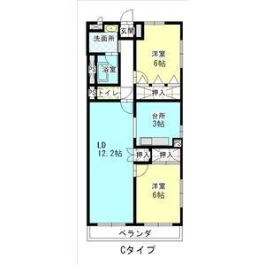 拡大写真:レージュ栄 4階401の間取り