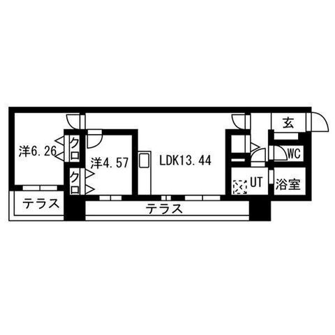 拡大写真:三の丸殿 3階304の間取り
