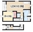 リーブルファイン日比津町2号棟の間取図