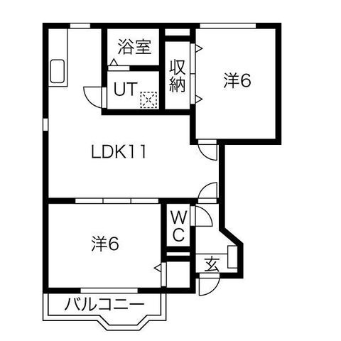 拡大写真:ヴェルネッツ有松 1階101の間取り