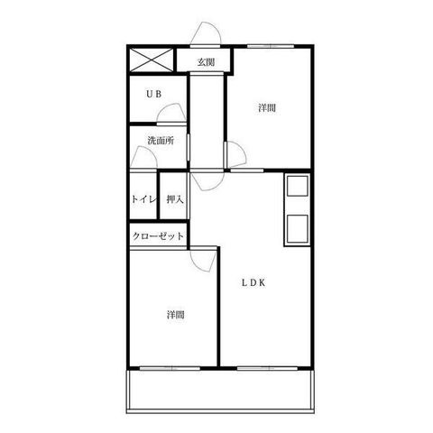 拡大写真:K&K高峯 3階303の間取り