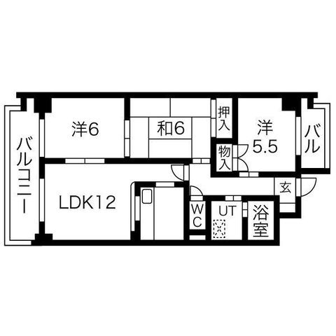 拡大写真:ソフィアメゾン 3階202の間取り