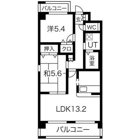 拡大写真:アーバン リミックス 3階301の間取り
