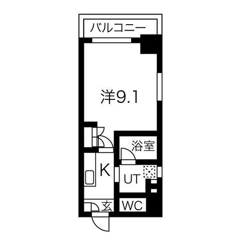 拡大写真:アールズタワー瑞穂運動場西駅前 3階302の間取り