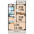 グランドソレイユⅡの間取図