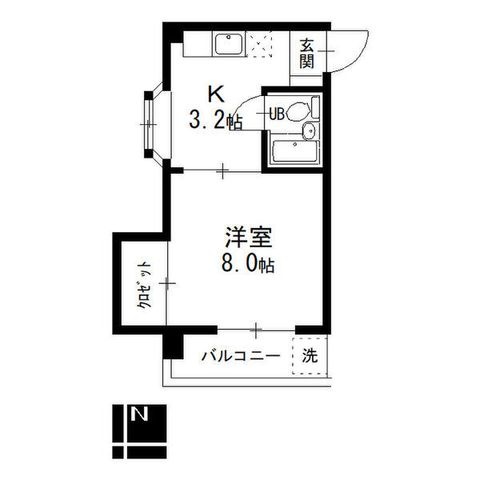 拡大写真:東山レジデンス 3階302の間取り
