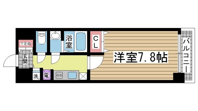 拡大写真:レオンコンフォート神戸西 11階1102の間取り