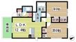 すずらんハイツの間取図