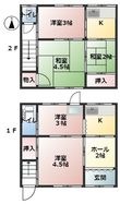 テラスハウス川根 東棟の間取図