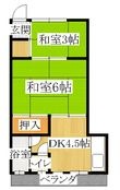 第二花丸荘の間取図