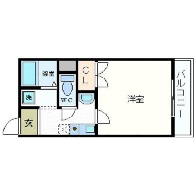 拡大写真:MY尼崎 5階504の間取り
