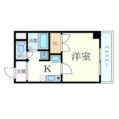 拡大写真:MY尼崎 8階802の間取り