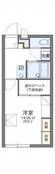 レオパレスコンチェルトの間取図