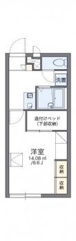 レオパレスリスペクトの間取図