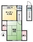 市岡文化B棟の間取図