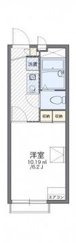 レオパレスニシスズランの間取図