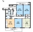 研究学園5団地　523号棟の間取図