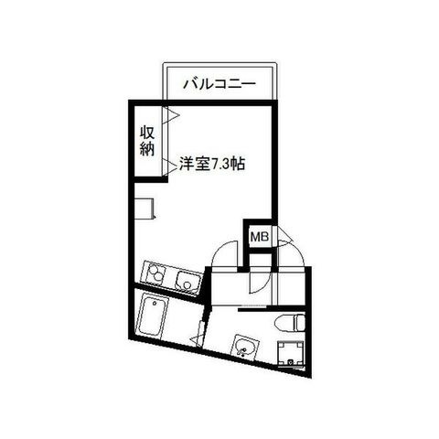 拡大写真:IDCTHE CITY 塩屋 3階301の間取り