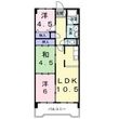 リバーサイドAの間取図