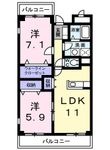 プラムガーデンの間取図