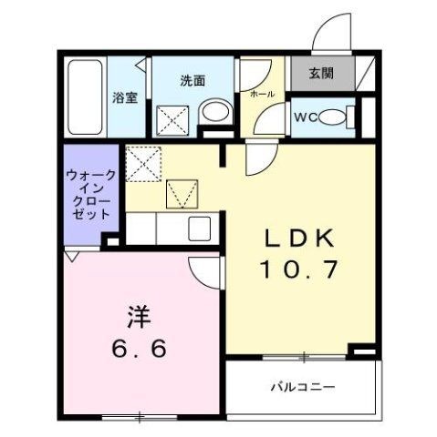 拡大写真:ヒカルサ明石土山 1階103の間取り