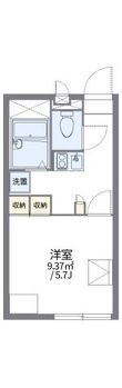 レオパレスPALCOURT劉備の間取図