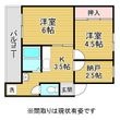 ドミールサニー緑町3号棟の間取図