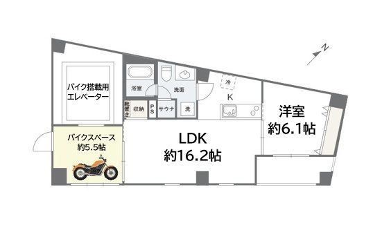 拡大写真:EG-12B 3Fの間取り