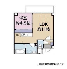 拡大写真:アリビラ六甲 2階202の間取り