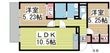 ラヴェール北五葉の間取図