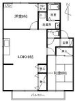 プレステージ芦屋C棟の間取図
