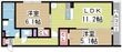 ｌicoriceA棟の間取図