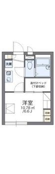 レオパレス杭瀬北新町Ⅰの間取図